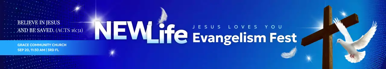 blue clean evangelism event