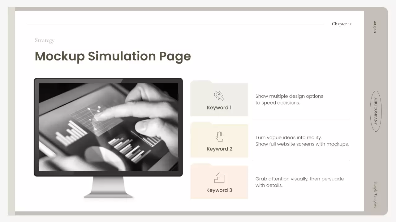 베이지색 심플 비즈니스 프레젠테이션 가이드