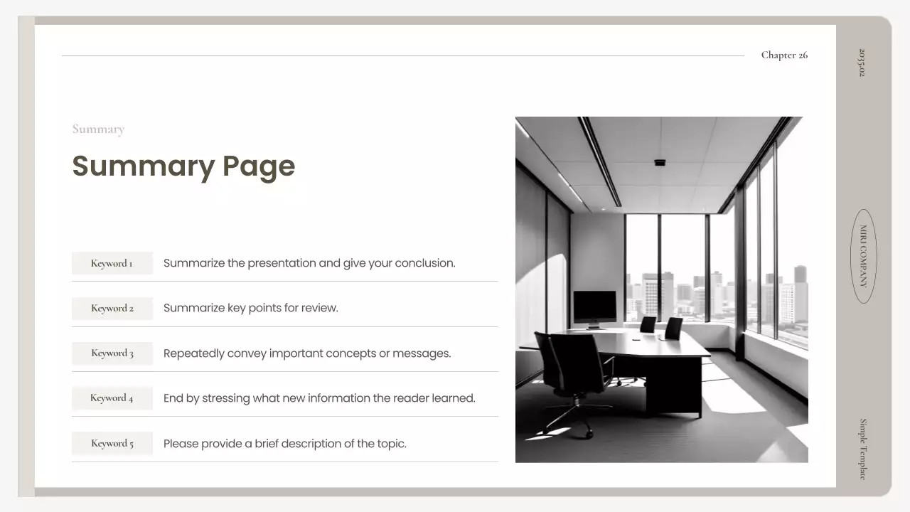 베이지색 심플 비즈니스 프레젠테이션 가이드