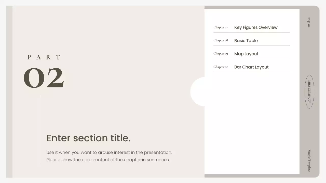 베이지색 심플 비즈니스 프레젠테이션 가이드