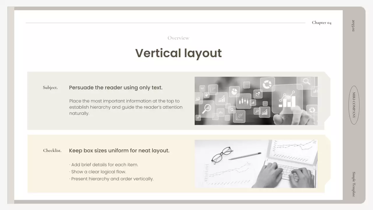 베이지색 심플 비즈니스 프레젠테이션 가이드
