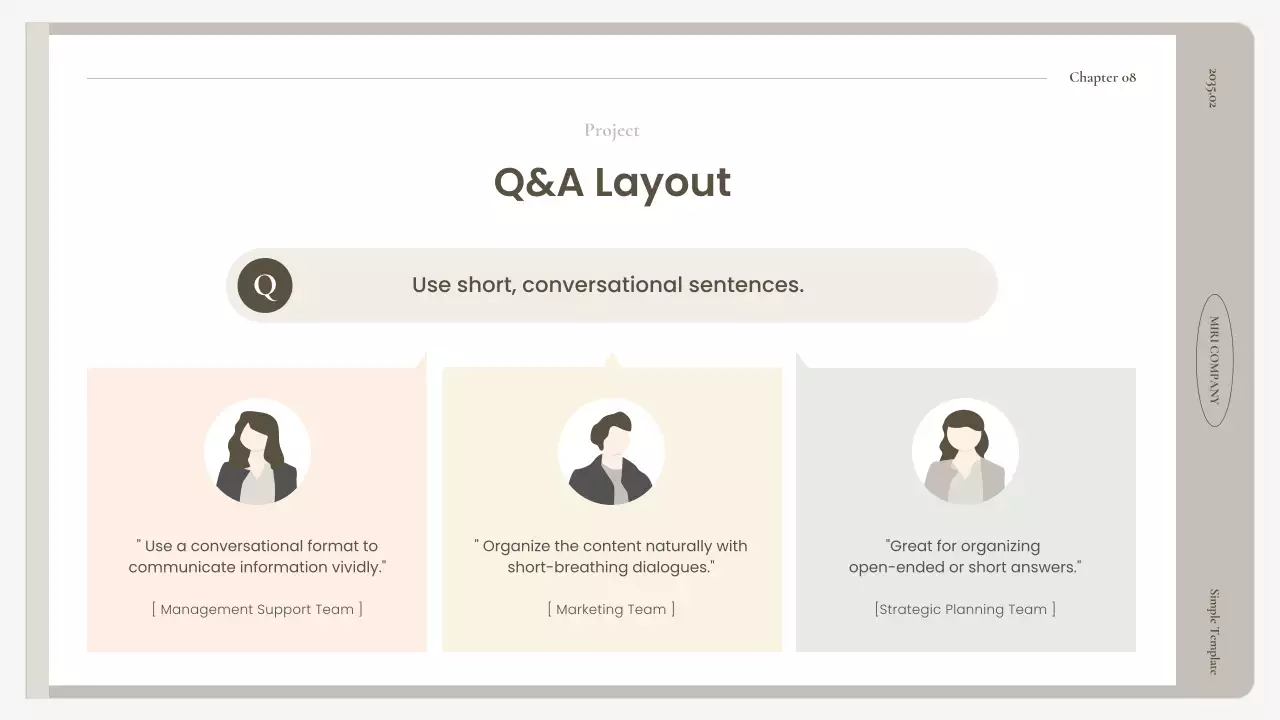 베이지색 심플 비즈니스 프레젠테이션 가이드