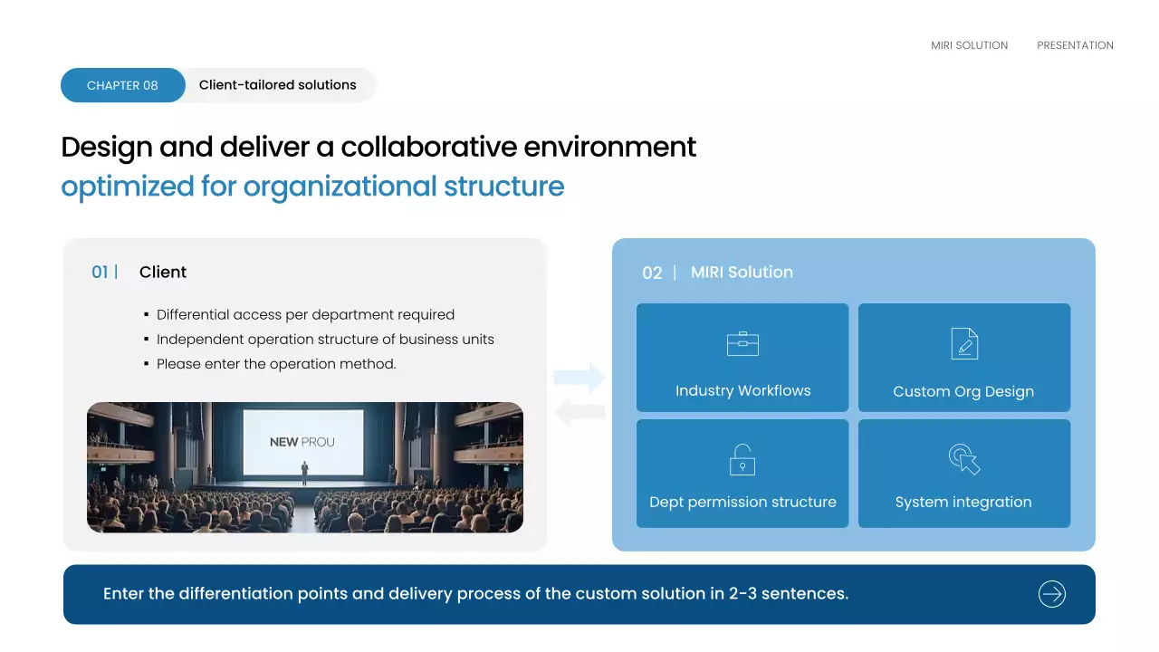 블루 모던 비즈니스 플랜