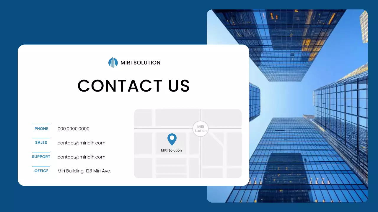 블루 모던 비즈니스 플랜