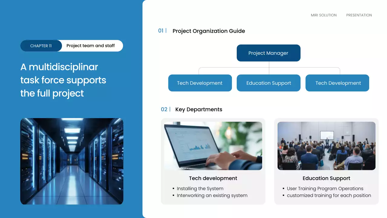 블루 모던 비즈니스 플랜