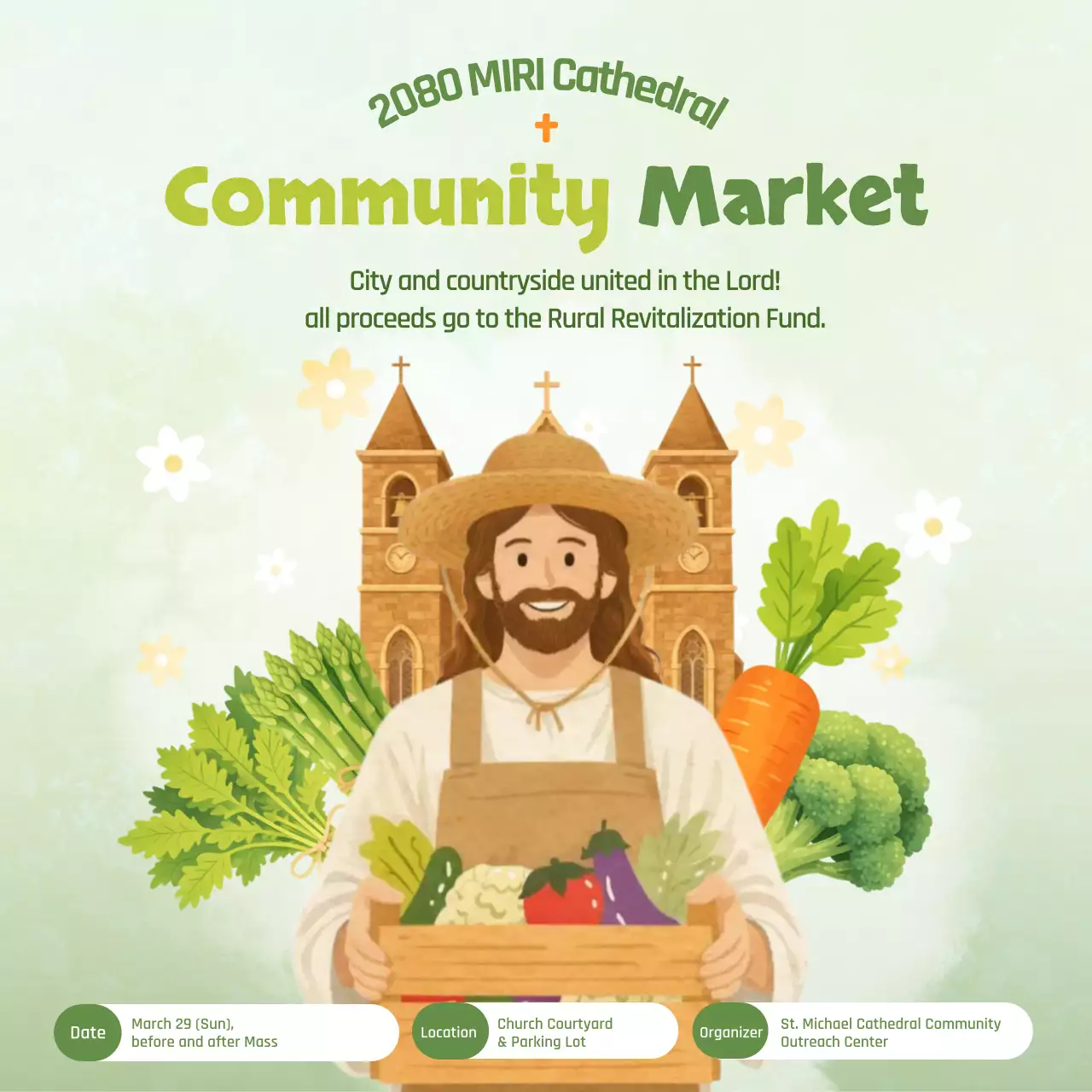 친환경적이고 심플한 커뮤니티 마켓 행사