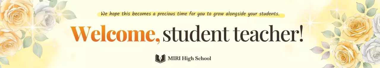 orange elegant education announcement