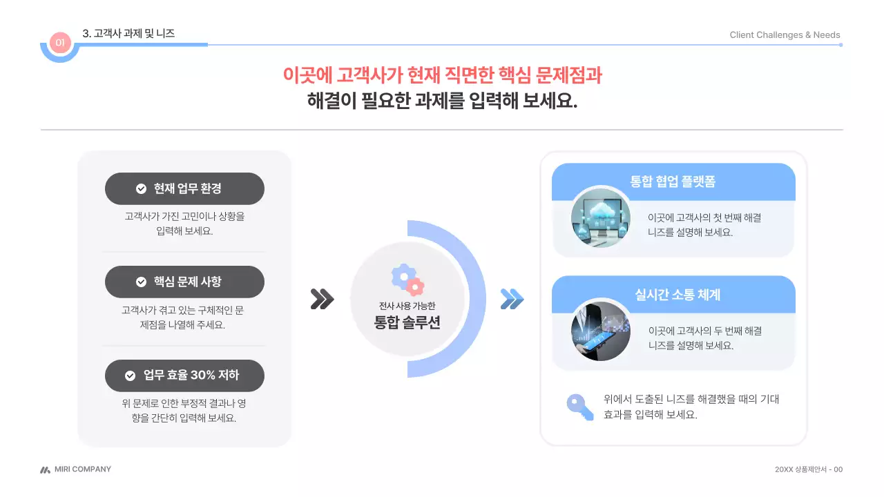 흰색 깔끔 상품제안서 제안서