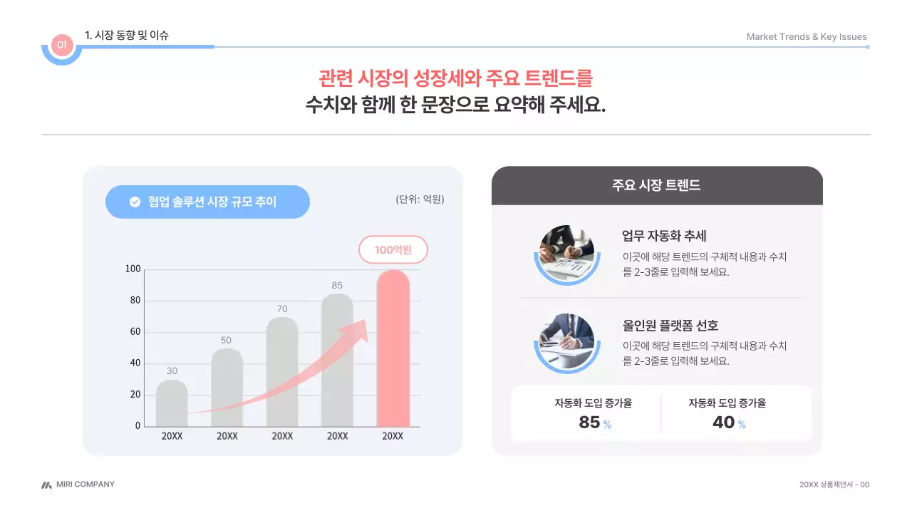 흰색 깔끔 상품제안서 제안서