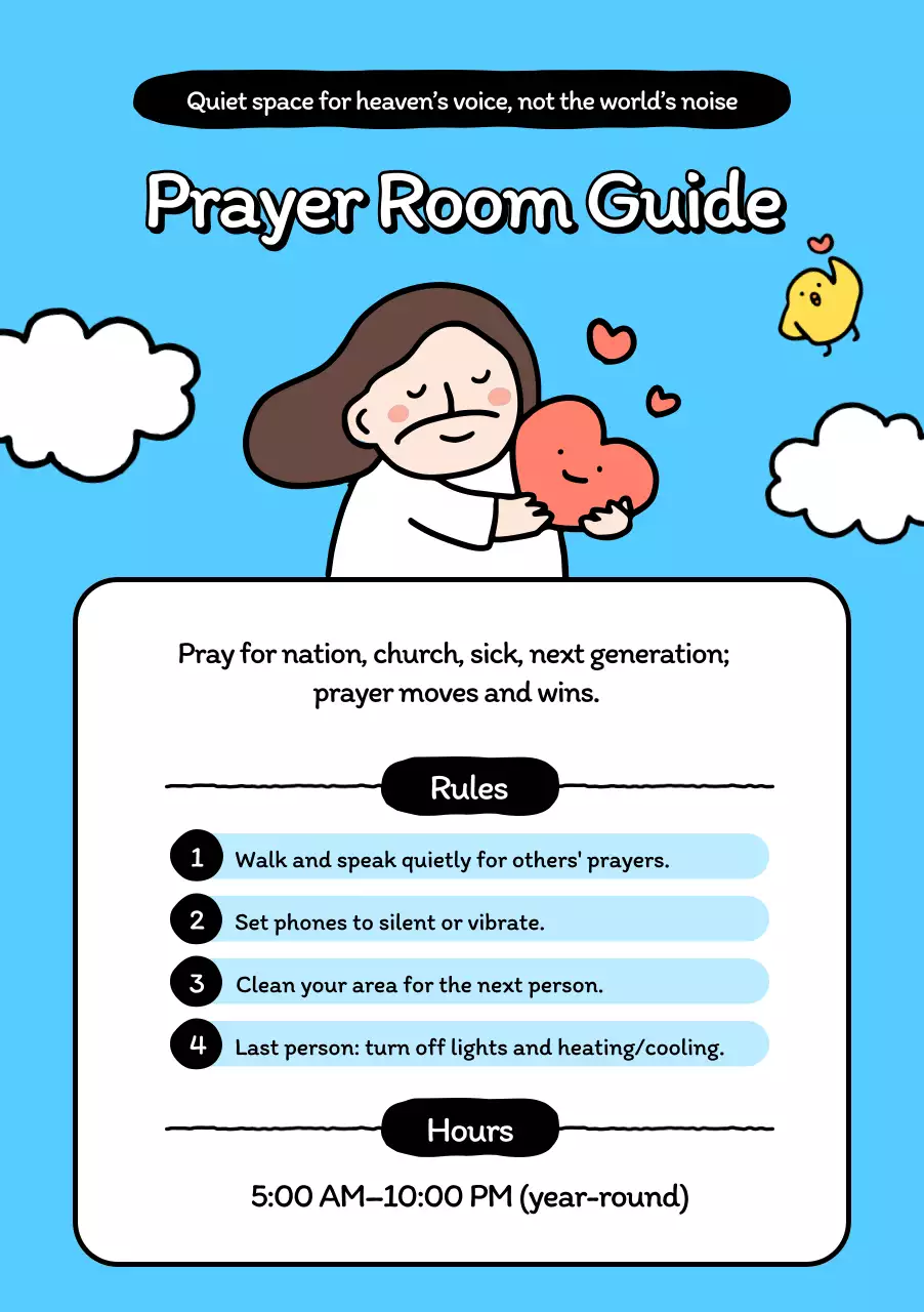 blue simple religious guide