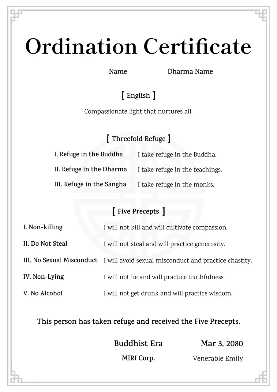 White traditional Buddhist documents