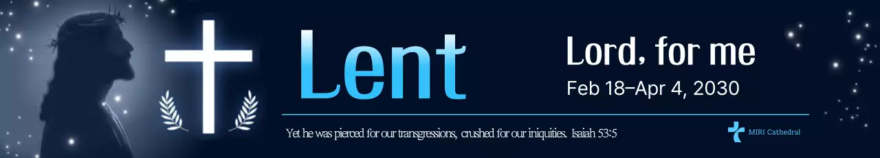 Evento Cristão Simples Azul