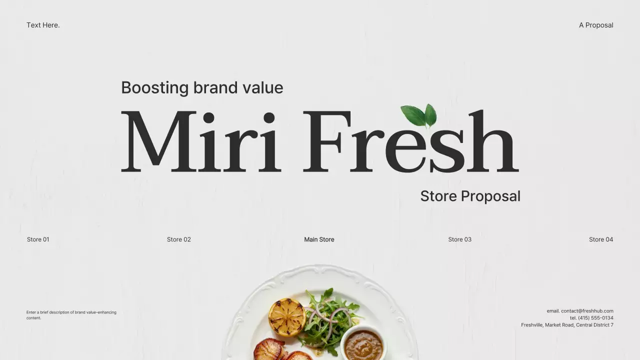 Proposal untuk Merek Minimalis Putih