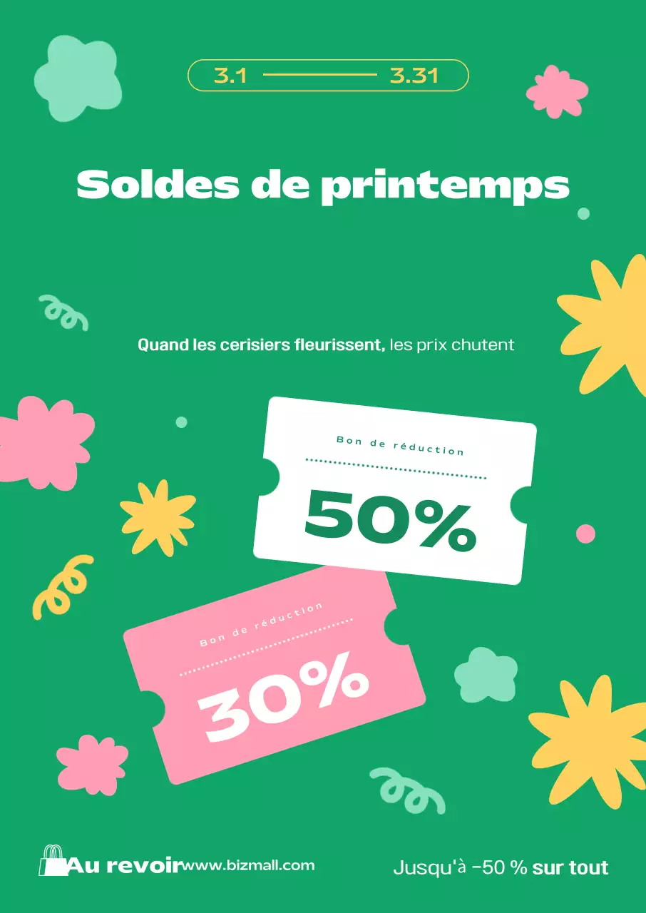 Promotion de printemps verte et propre