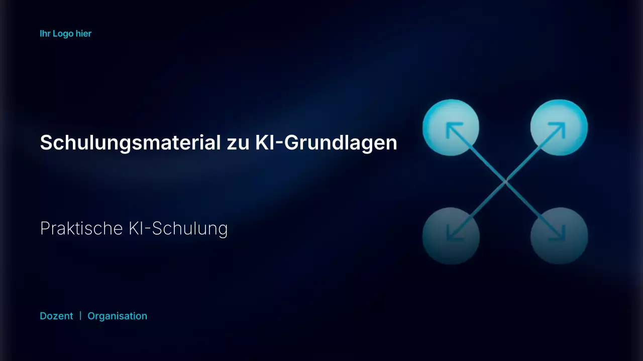 Blue Modern AI Trainingsleitfaden