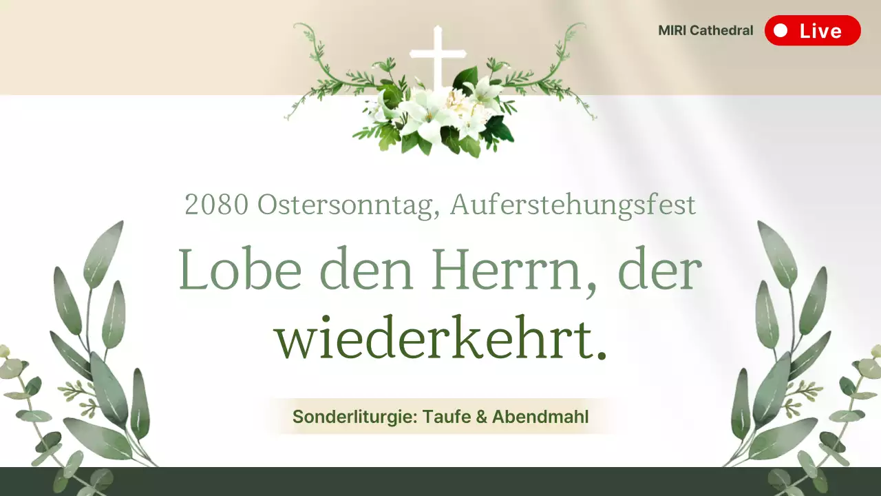 Leitfaden für die Ostermesse (White Clean)