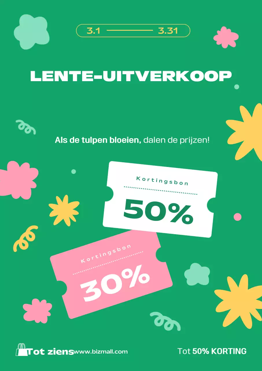 Groene en schone voorjaarsaanbieding