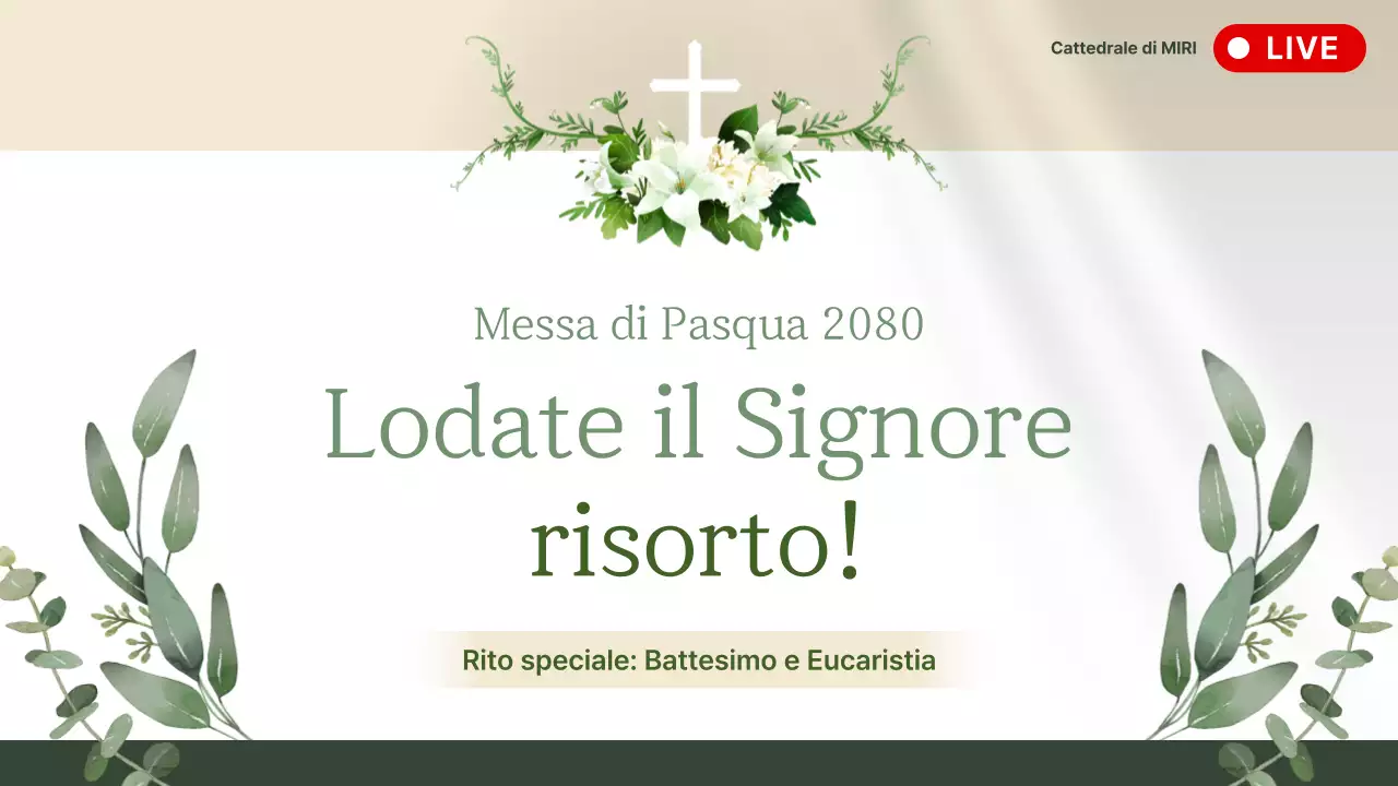 Guida alla Messa di Pasqua Bianca e Pulita