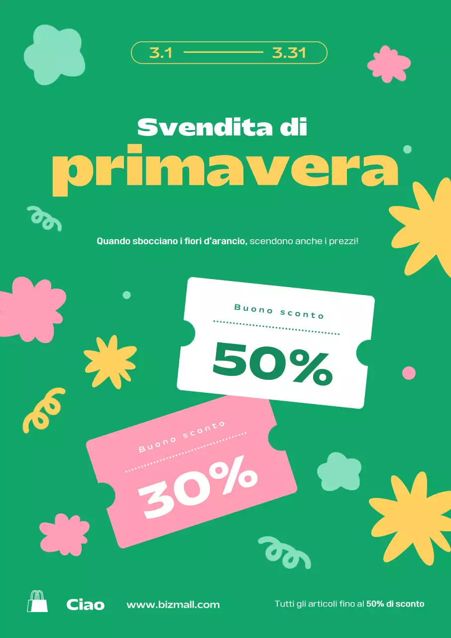 Promozione Saldi di Primavera Green Clean