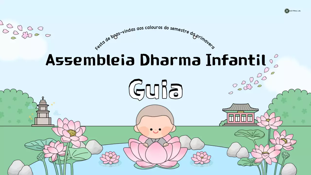 Guia de Serviço Dharma Infantil Rosa e Limpo