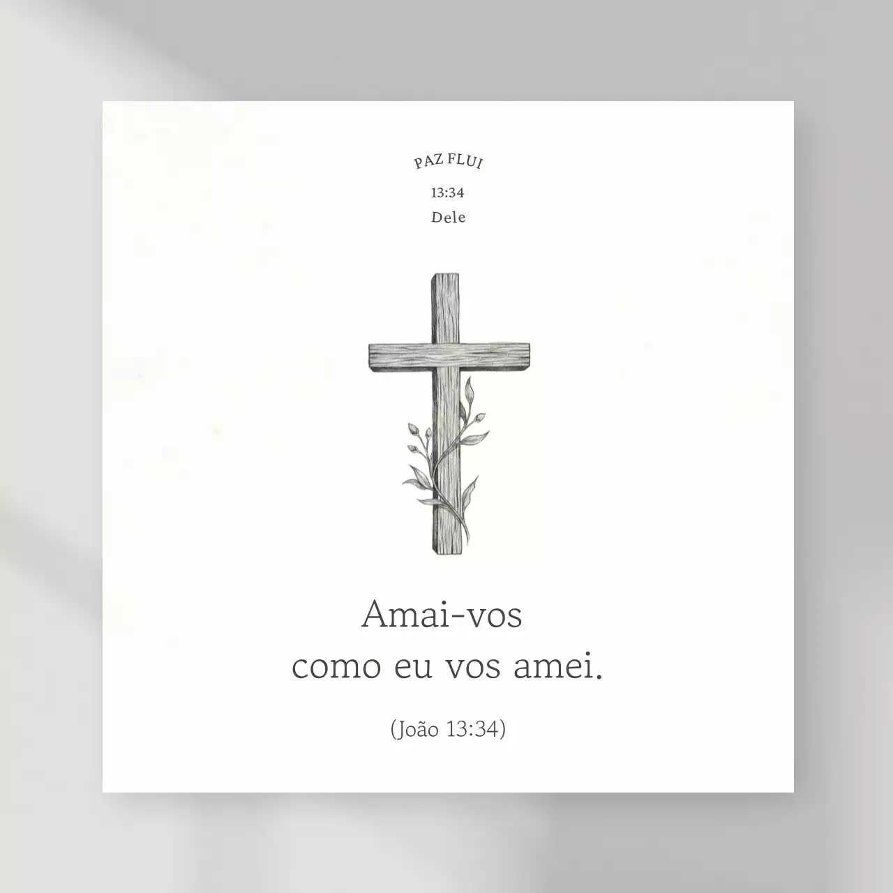 Guia de palavras cristãs simples em branco