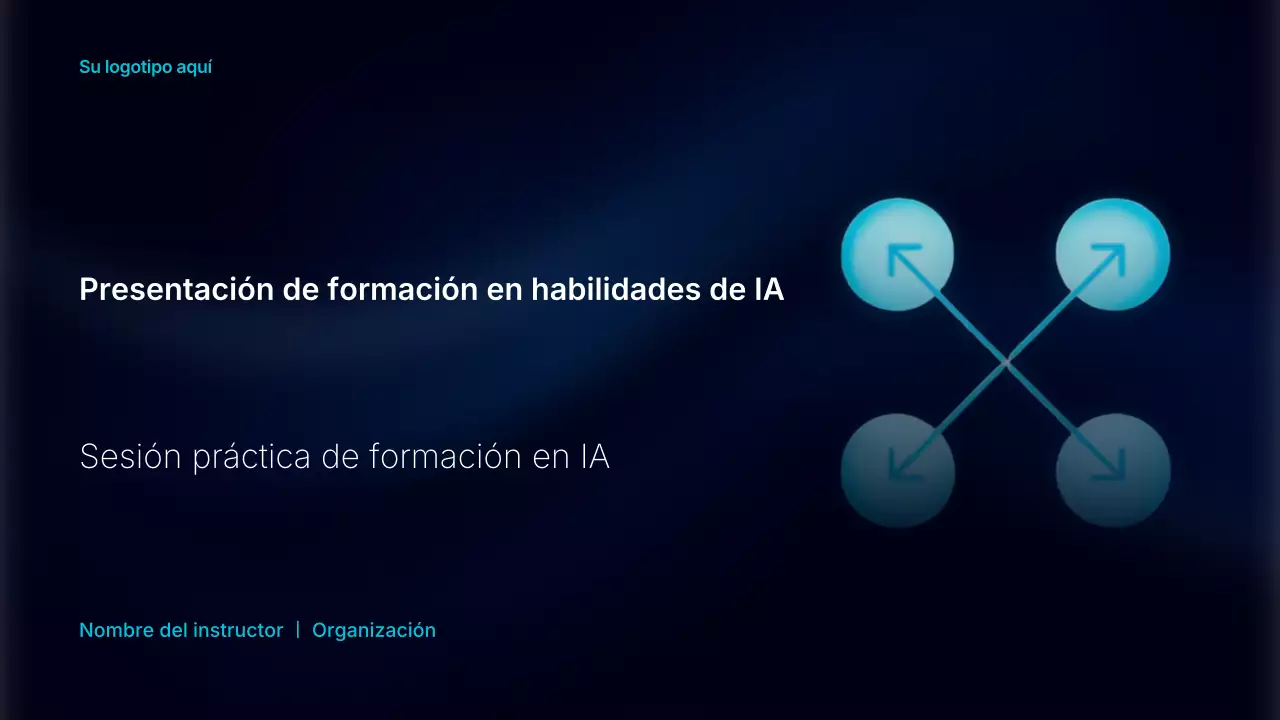 Guía de formación en IA de Blue Modern