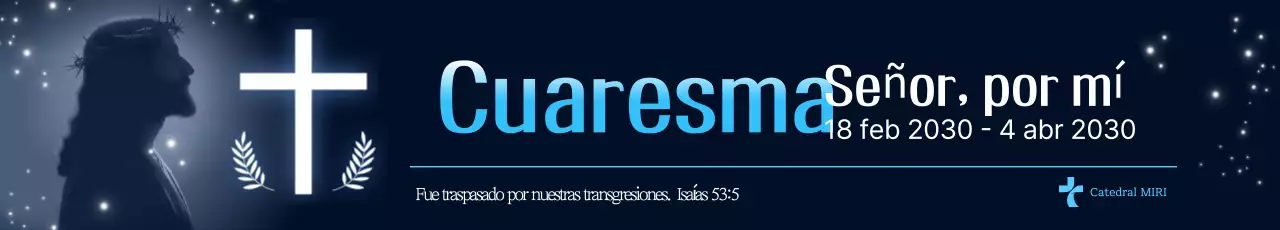 Evento Cristiano Sencillo Azul