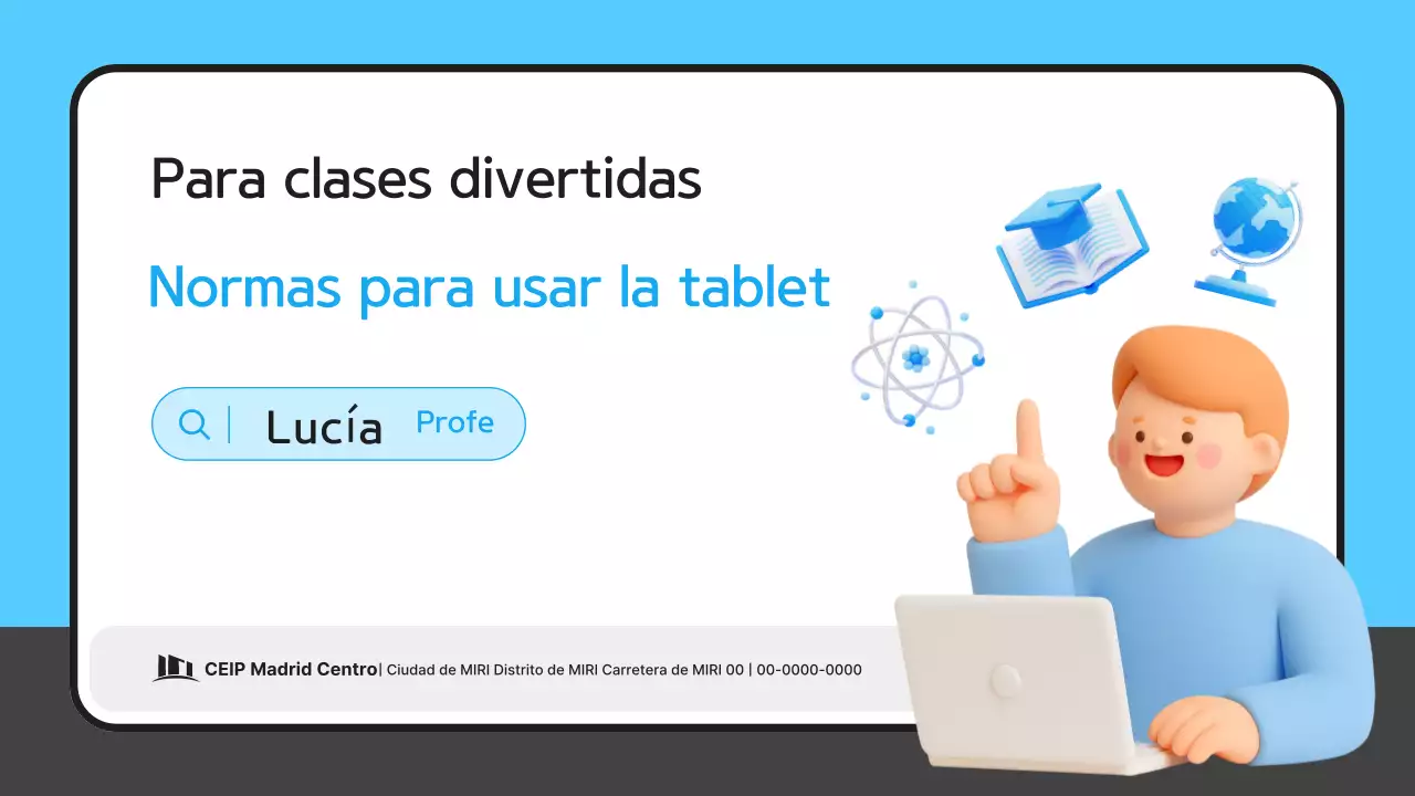 Guía de capacitación sobre etiqueta para tabletas Blue Simple