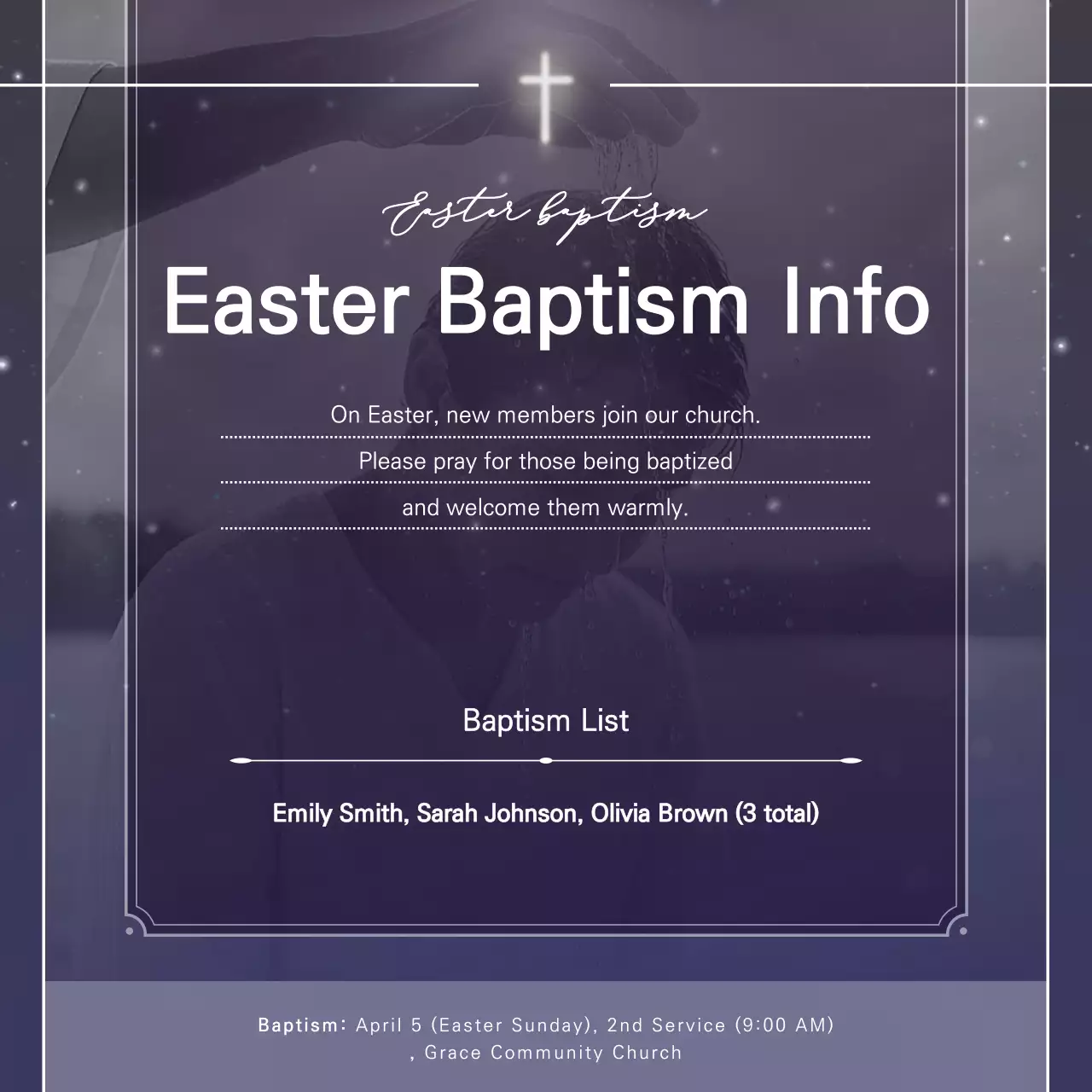 Panduan Baptisan Paskah Bora Clean