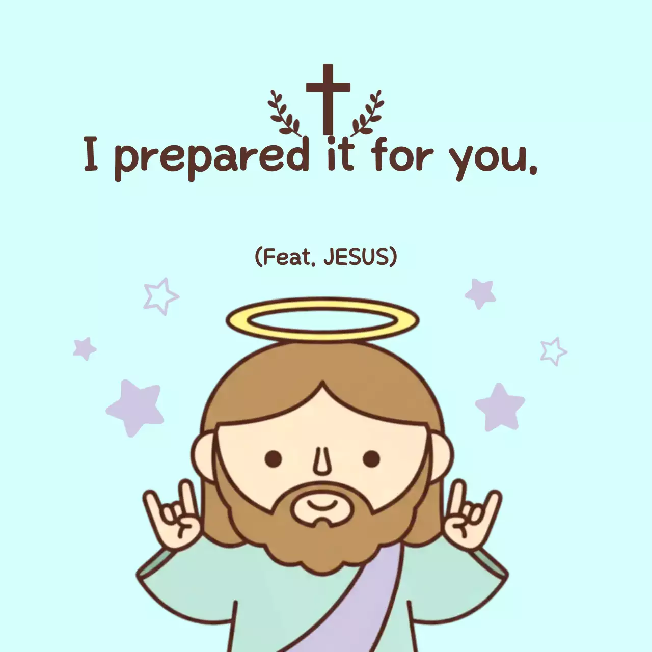 Sky Blue Baby Jesus Image Worship Guide