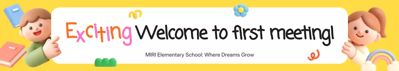 acara sekolah sederhana berwarna kuning