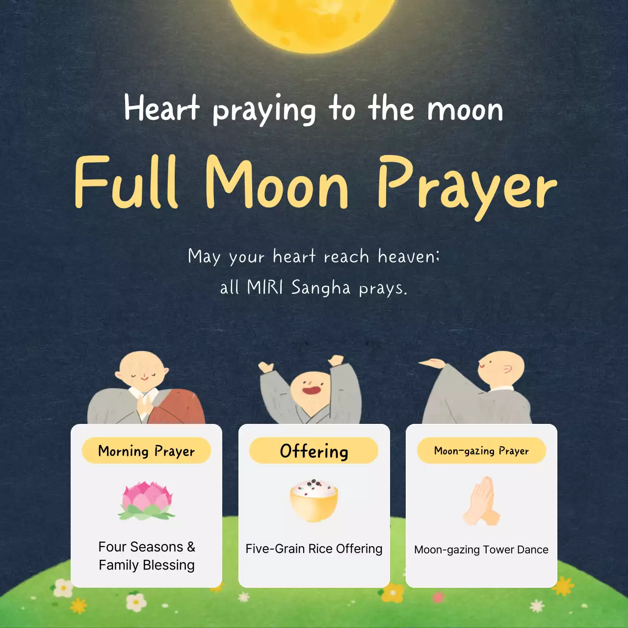 Panduan Doa Sederhana Bulan Purnama Pertama Warna Kuning