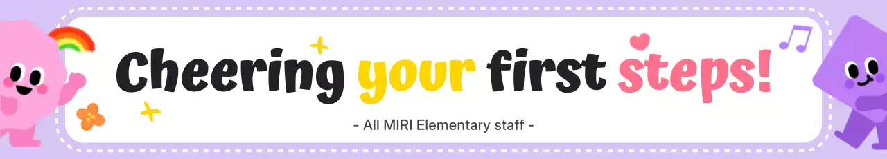 pengumuman pendidikan menyenangkan berwarna ungu