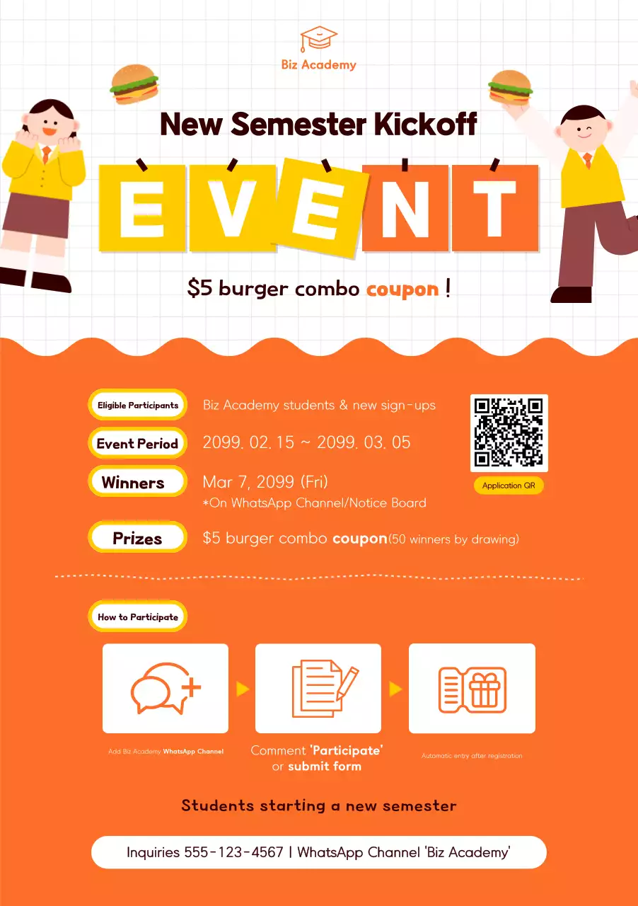 Orange Simple Academy New Semester Support Event Information