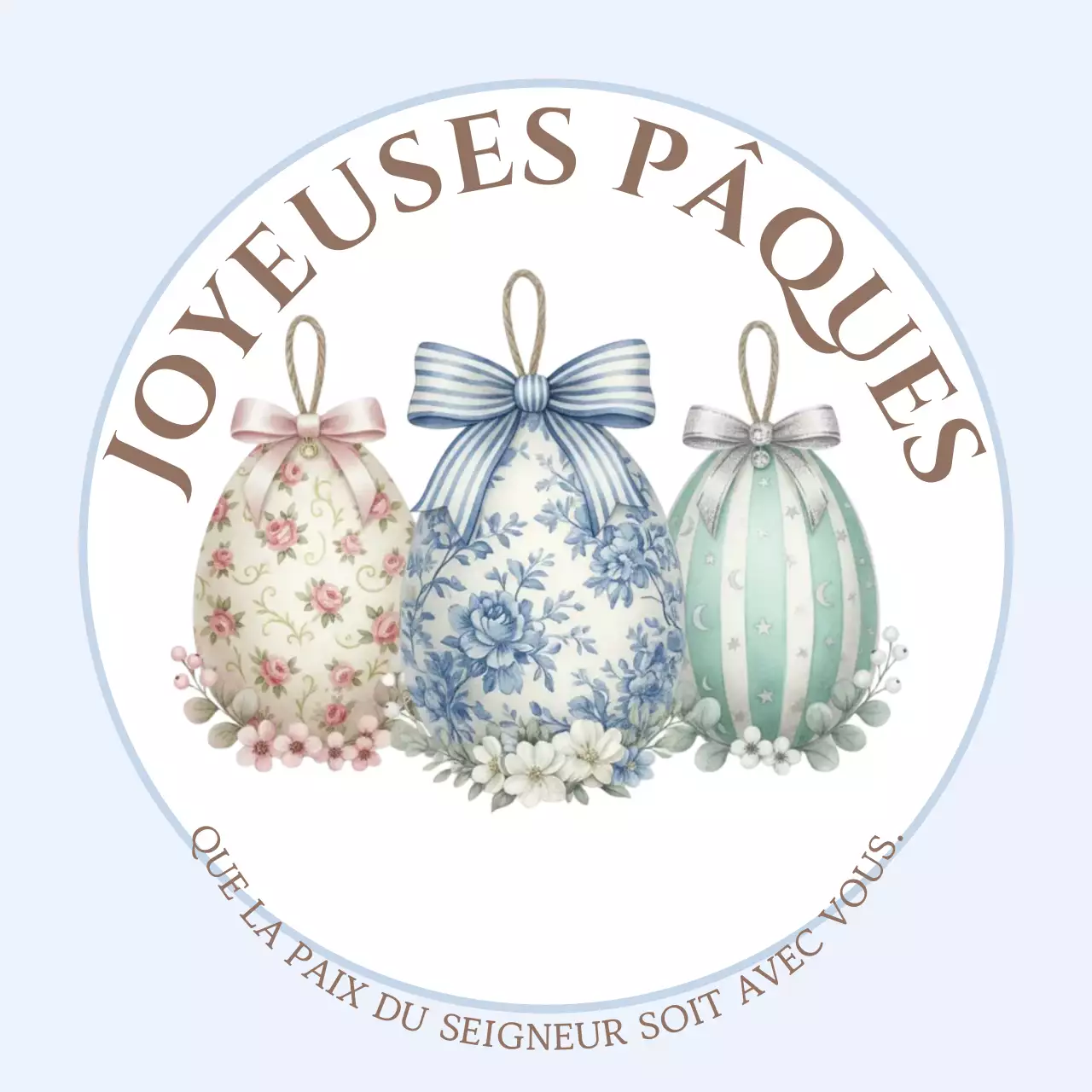 Guide simple beige pour Pâques