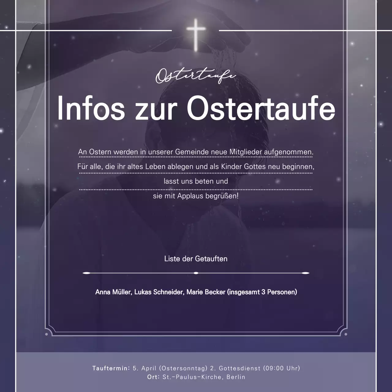 Bora Clean Ostertaufe-Leitfaden