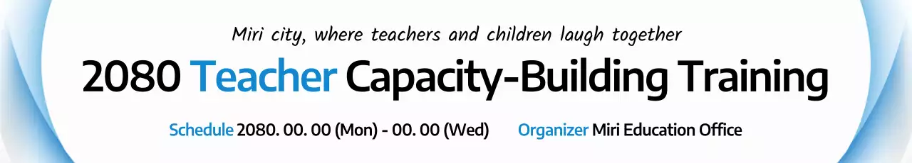 blue simple education event