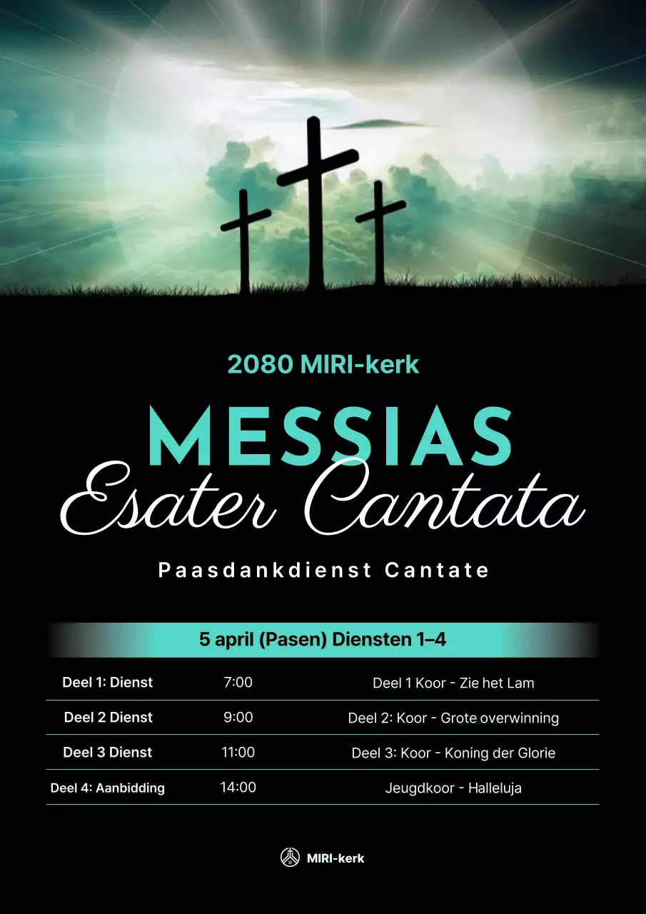 Eenvoudig zwart paasevenement