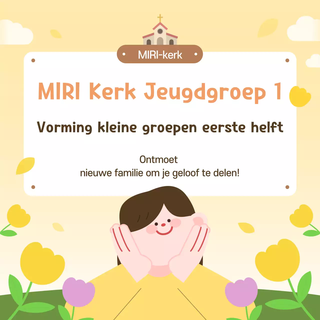 Wervingsgids voor kleine groepen van de Yellow Baby Church