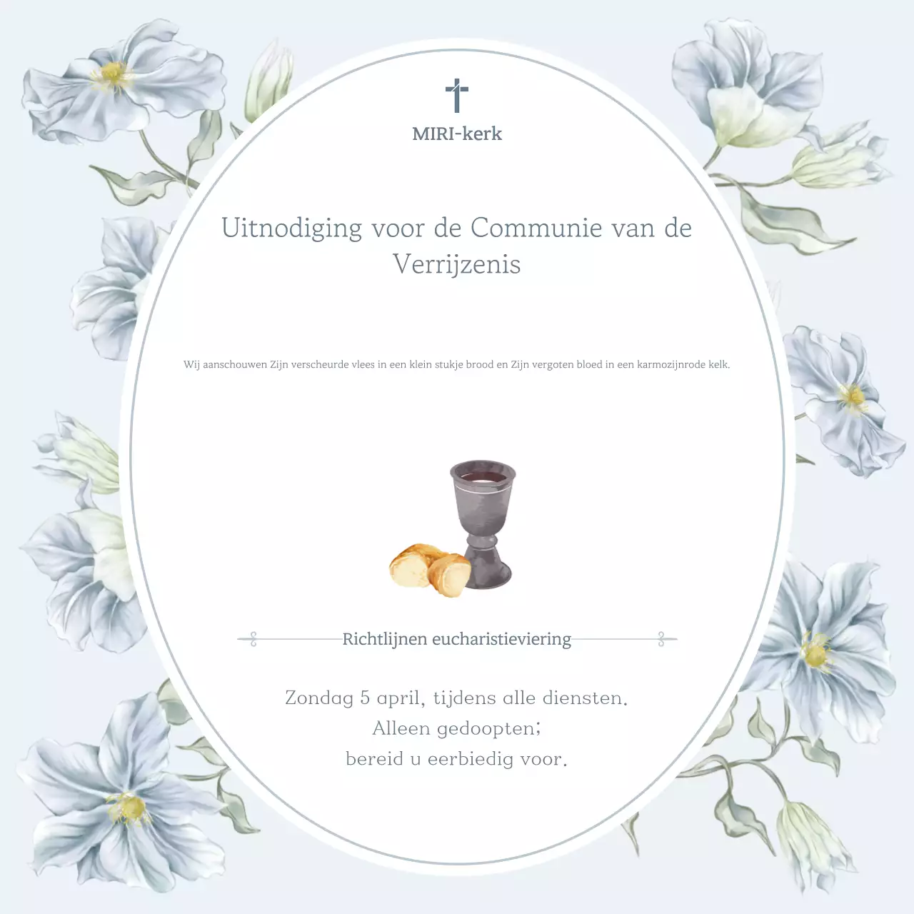 Blauwe eenvoudige paasgids