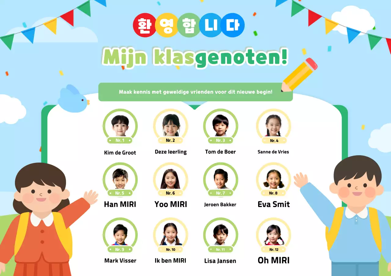 Introductie tot Green Cute School Friends