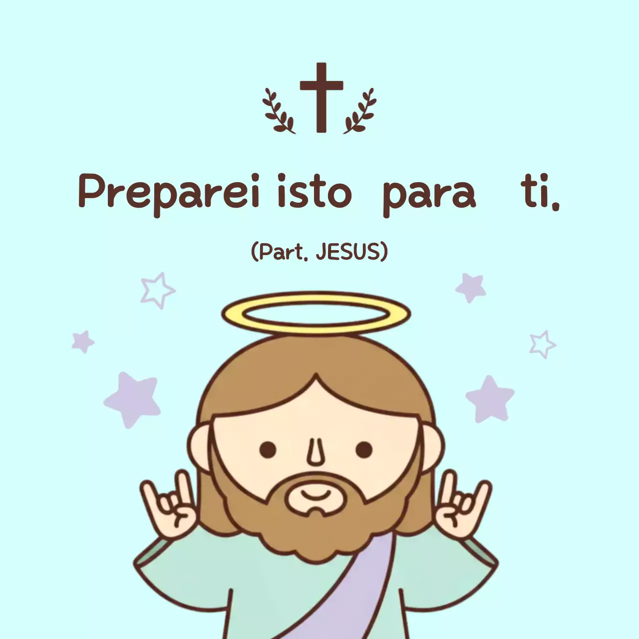 Guia de adoração à imagem do Menino Jesus em azul celeste