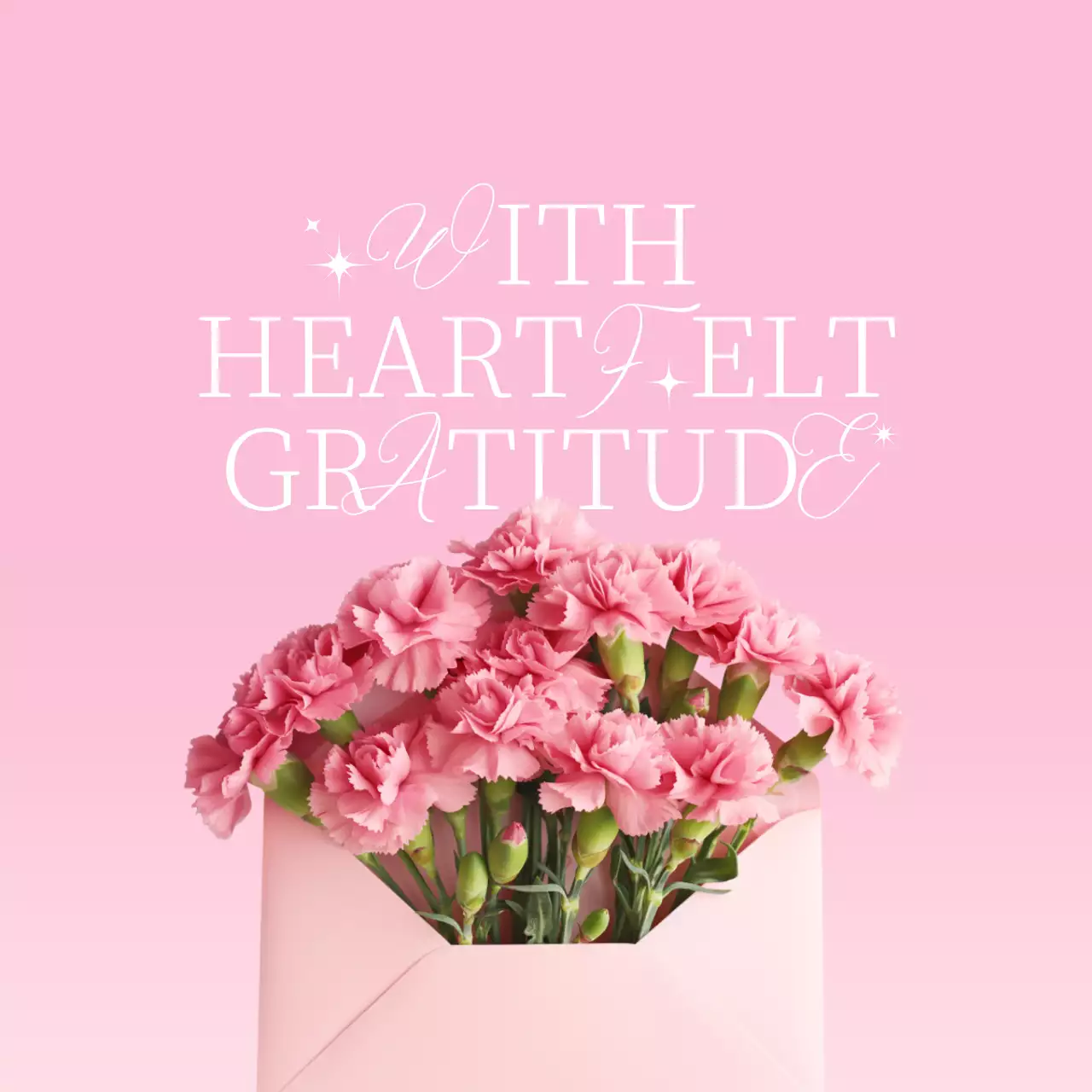 분홍색 아기자기한 감사 기념