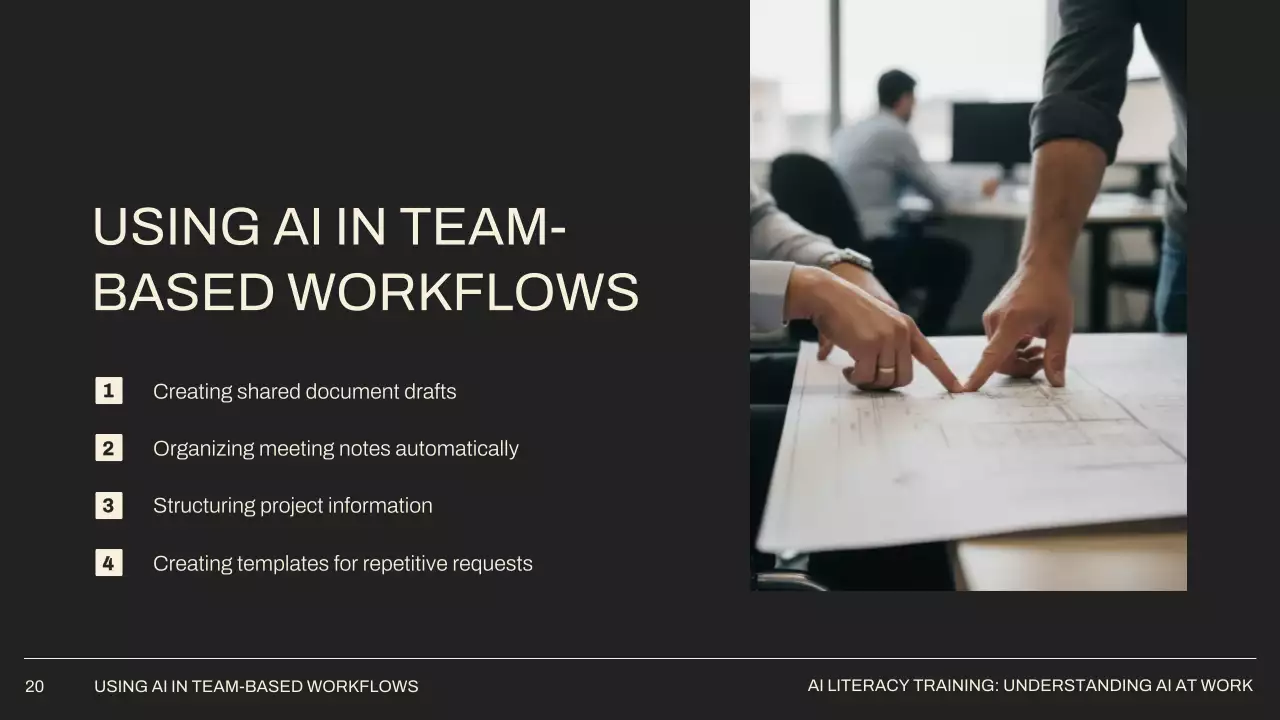 베이지 미니멀 AI 학습 가이드 프레젠테이션