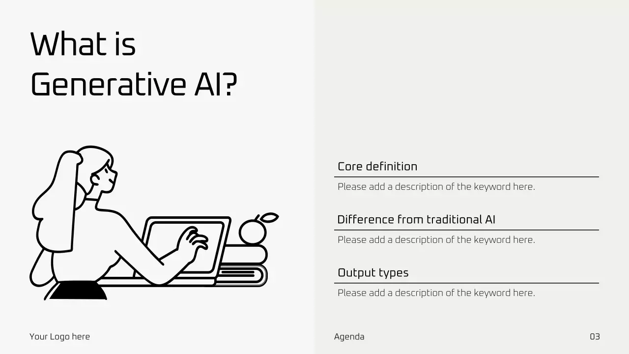 핑크 미니멀 AI 교육 가이드 프레젠테이션