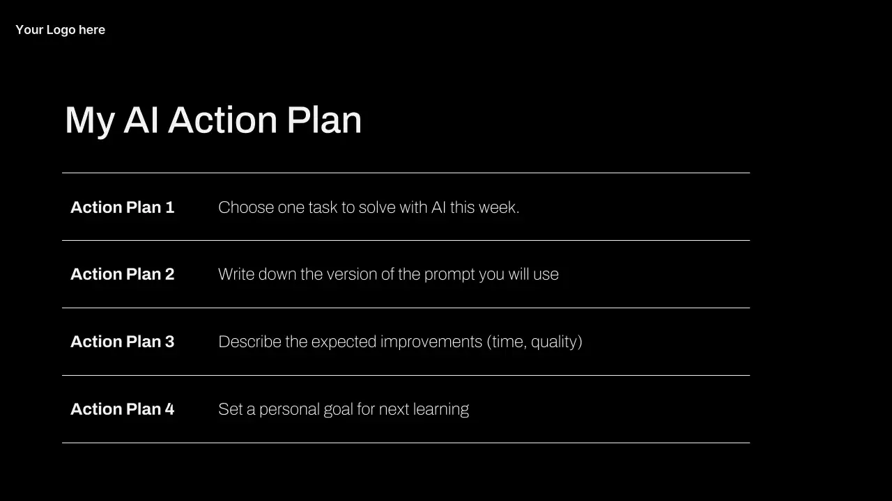 화이트 미니멀 AI 학습 가이드