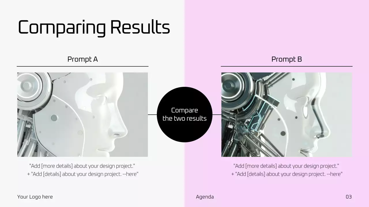 핑크 미니멀 AI 교육 가이드 프레젠테이션