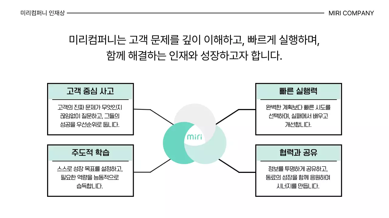 민트 깔끔 신입사원 온보딩 안내