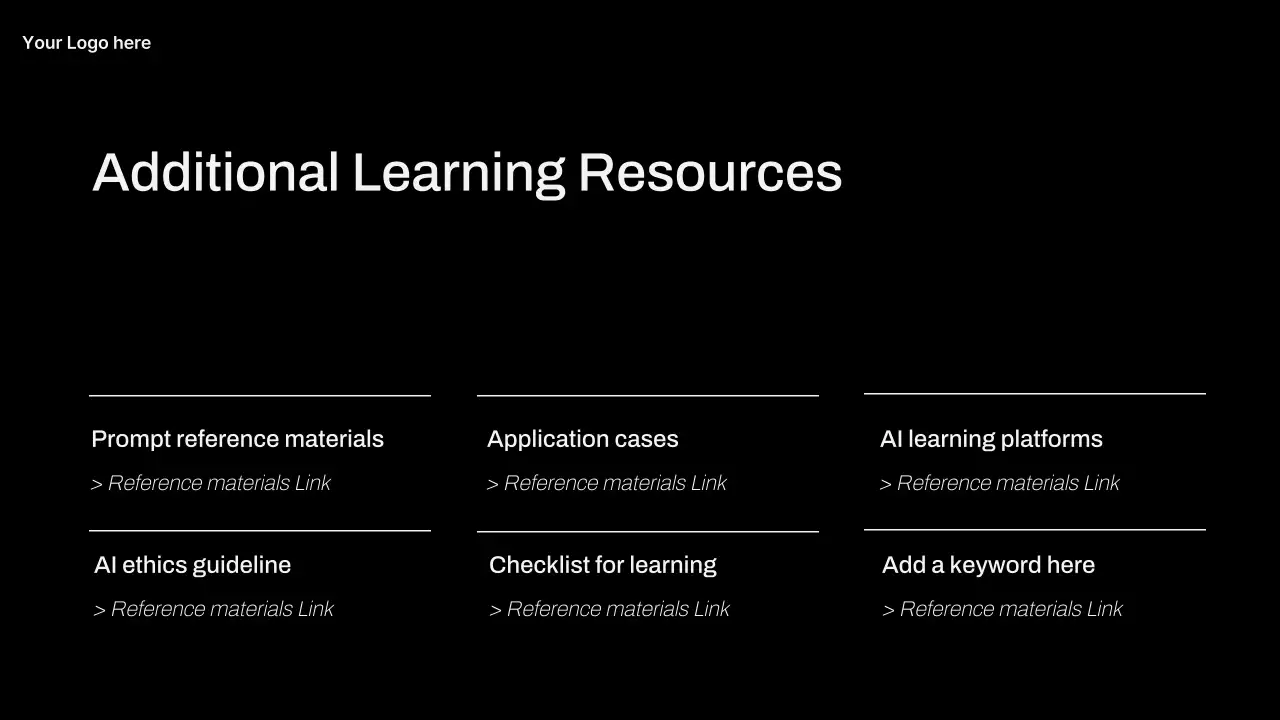 화이트 미니멀 AI 학습 가이드