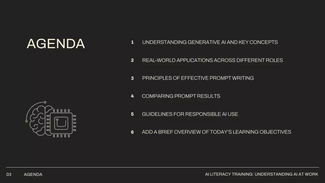 베이지 미니멀 AI 학습 가이드 프레젠테이션